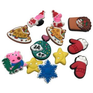Peppa‎ Pig 12 Shoe Charms sandal Jewlry Foam clog pvc wristband bracelet Holiday
